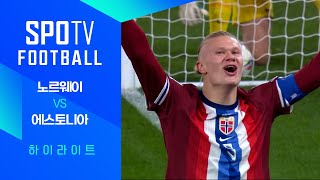 [월드컵 유럽 예선] 노르웨이 vs 에스토니아ㅣ3분 하이라이트 (11.14)