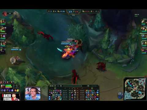 Hai Zed vs Fizz Mid lane Faker Feeder HL ✔104