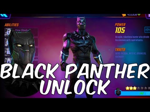 BLACK PANTHER UNLOCK + RANK UP! (GEAR TIER UP) - Marvel Strike Force