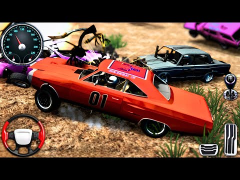 Real Mega Car Crash Driving 3D - Extreme Demolition Derby Hard Hits Simulator : Android Gameplay