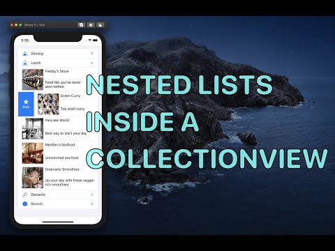 Using URLSession and Nested Lists in CollectionView - RestApp Part 1