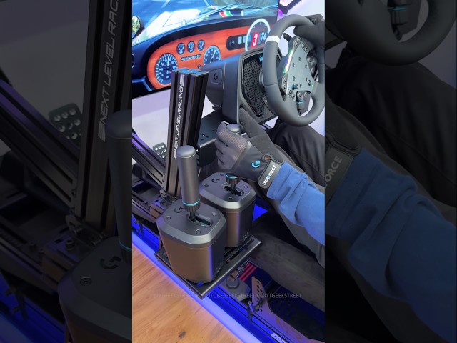 Vídeo relacionado con Logitech G RS Shifter and Handbrake con cambio fácil de modo, empuñadura ajustable en altura y mordaza de mesa, para volantes de las series G y PRO, PS, Xbox y unidades de carreras de PC - Negro