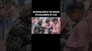 Schoolgirls Celebrate Raksha Bandhan, Tie Rakhi To Soldiers At LOC In J&K #indianarmy #viral #rakhi