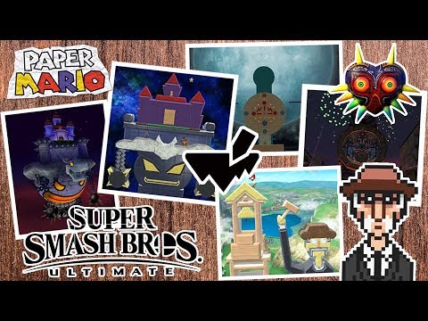 My Created Stages in Smash Bros. Ultimate (Majora's Mask, Paper Mario, MOTHER 3)