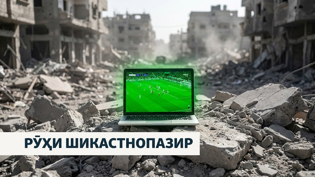 Фаластиён футболро дар вайронаҳо тамошо мекунанд