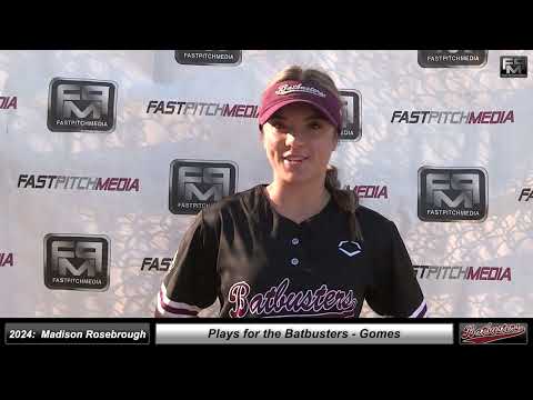 2024 Madison Rosebrough 4.0 GPA, Athletic Shortstop Softball Recruiting Video, Batbusters Gomes Gold