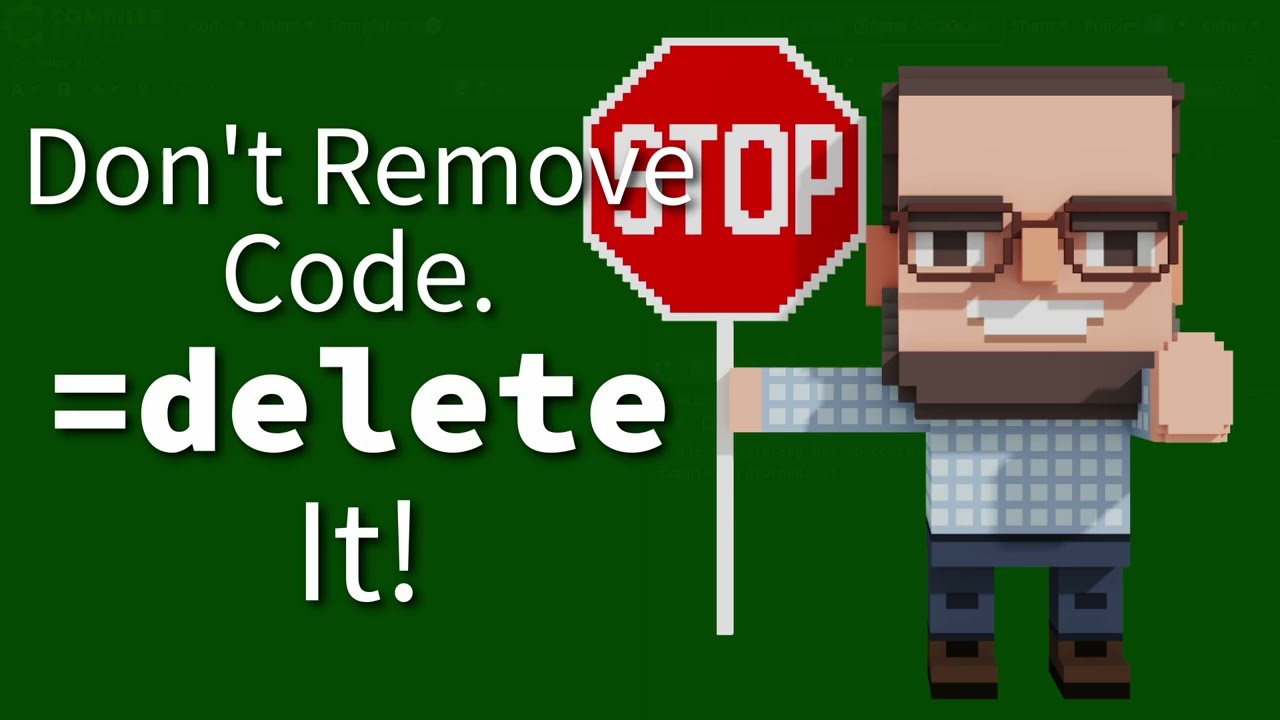 C++ Weekly - Ep 522 - Don't Remove Code. =delete it!