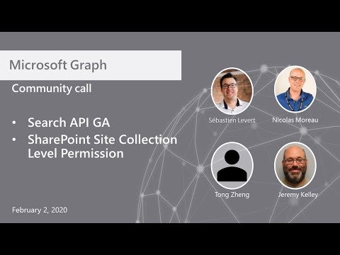 Microsoft Graph community call February 2021