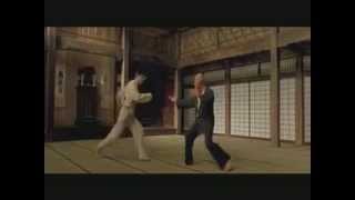 Matrix Neo vs Morpheus in the dojo