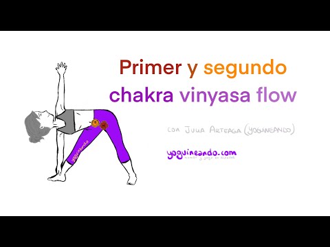 Clase principiantes: Primer y segundo chakra vinyasa flow con Julia Arteaga (Yoguineando.com)
