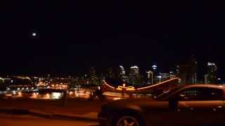 preview picture of video 'Chinese Rocket coming down across Calgary Skyline'