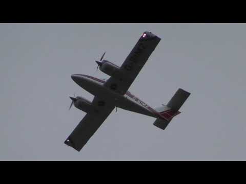 G BIMZ Beech 76 Duchess seen Cambridge UK 14oct2020 322p from Duxford or fowlmere