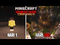 100 Hari Di Minecraft Hardcore Tapi Cave Only