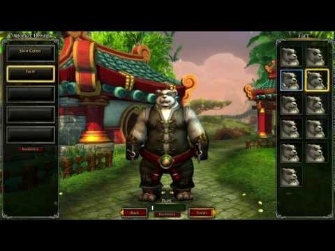 Mists of Pandaria Character Creation Screen - MISTS OF PANDARIA BETA FOOTAGE [WoW: MoP]