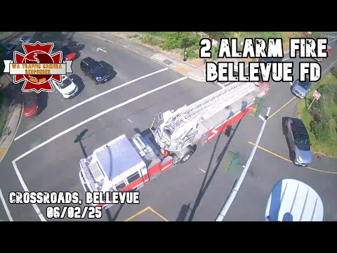 BELLEVUE: 19 units respond to a 2 alarm fire