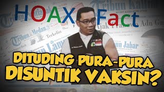 Gubernur Jawa Barat Ridwan Kamil Dituding Pura-pura Disuntik Vaksin, Ini Fakta Sebenarnya