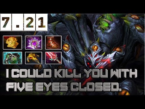 Dota 2 - How to Easy Counter Everyone By【Broodmother】- Mid gaming - Game Update 7.21