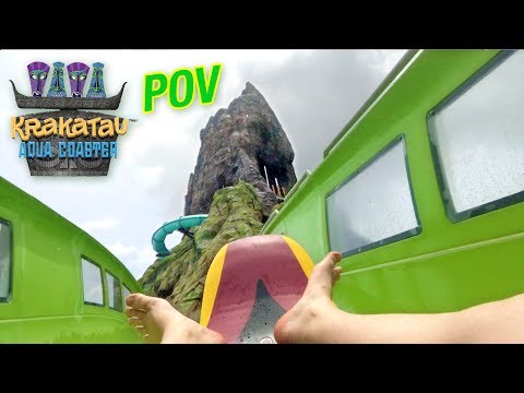 Krakatau Aqua Coaster POV at Volcano Bay