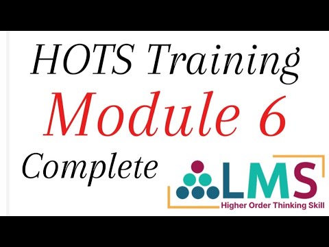 HOTS training Complete Module 6 solutions