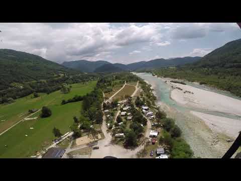 2019-06-18 - landing in Camp Gabrje just before the rain