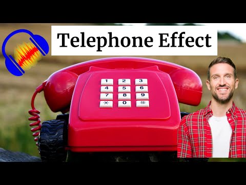 Telephone voice sound effect in Audacity (2026)