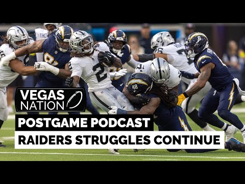POSTGAME PODCAST Raiders offense sputters in loss to Chargers