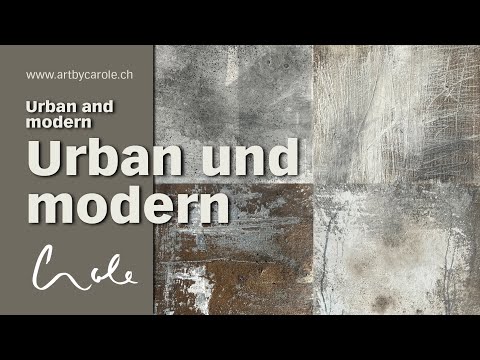 4x moderne Acryl Malerei – urbanes Feeling für zuhause | 4x modern acrylic painting & urban feeling