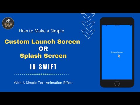How to Create Splash Screen with Text Animation in Swift || Custom Launch Screen