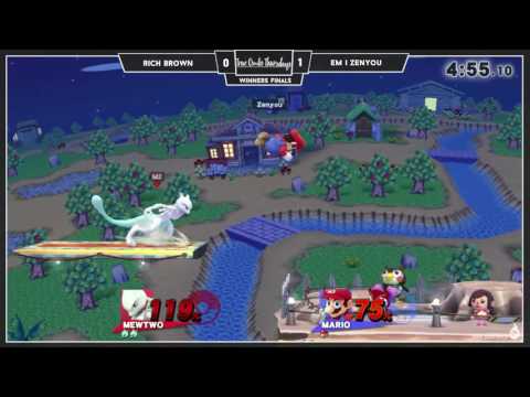 True Combo Thurs #0.2: Winners Finals: Rich Brown (MEWTWO) vs eM | Zenyou (MARIO)