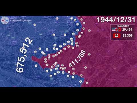 Battle of the Bulge in 1 minute using Google Earth