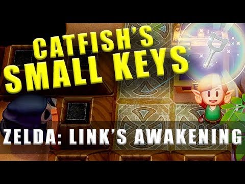 The Legend of Zelda Link's Awakening Switch Catfish's Maw small keys Level 5 small keys
