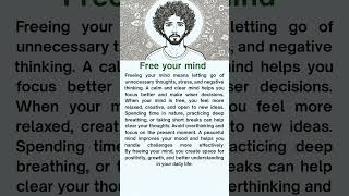 Free Your Mind — Think Positive and Live Better #speakconfidentenglish #englishlanguag #dailyenglish