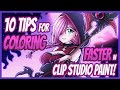 How To Color Faster For Manga And Comics Clip Studio Paint Tutorial 6