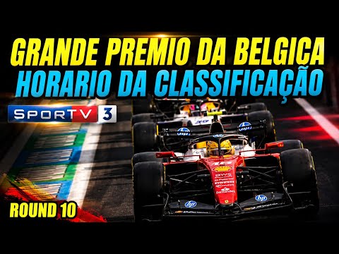 F1 2026 - GP DA BELGICA - CLASSIFICAÇÃO - HORARIO DA TRANSMISSÃO NO SPORTV3 E F1 TV