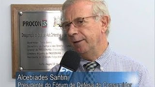 Entrevista com o presidente do Fórum de Defesa do Consumidor, Alcebíades Santini