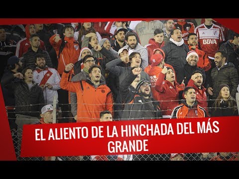 "River vs Aldosivi: El aliento de la hinchada del Más Grande" Barra: Los Borrachos del Tablón • Club: River Plate