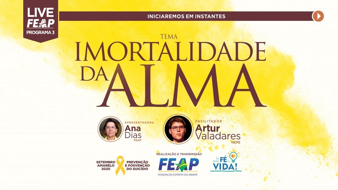 | Live | Imortalidade da Alma | Expositor - Artur Valadares