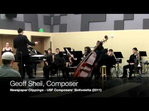 USF Composers' Sinfonietta - Geoff Sheil, Composer