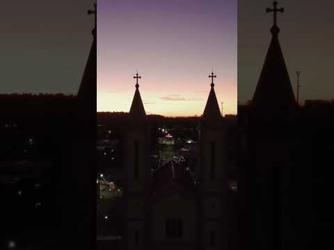 Sunset - Por do sol na igreja - Santo Cristo - RS