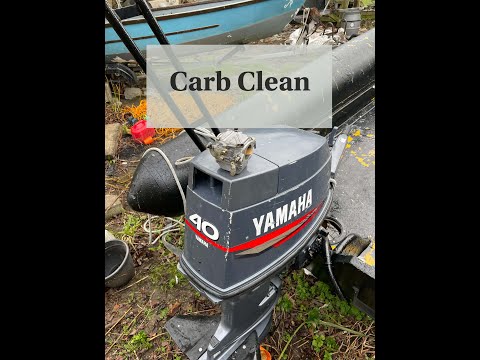 2001 Yamaha 63D Outboard 40hp ' 40 V ' 2 Stroke Carb Issue ( Misfire ) - How To Remove & Clean Carb