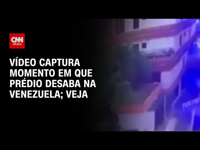 Terremotos na Venezuela: Câmera mostra prédio desabando | CNN BRASIL