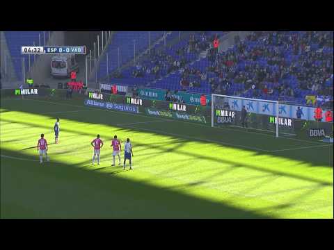 Gol de Sergio García (1-0) en el RCD Espanyol - Real Valladolid - HD