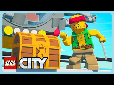 LEGO City - The Treasure of Nosepatch | Funny Cartoons for Kids | WildBrain Bananas