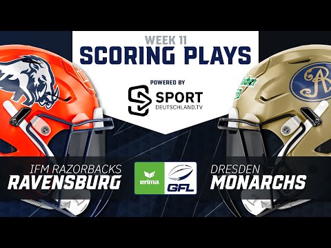 ifm Razorbacks Ravensburg vs. Dresden Monarchs | Highlights - ERIMA GFL, Week 11 I SDTV