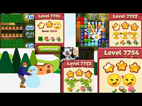 Toon Blast Levels 7751 7752 7753 7754 - Toon Blast Ad - free moves