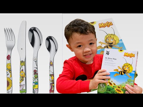 WMF MAYA THE BEE CHILDREN'S CUTLERY 4-PIECE UNBOXING | DIE BIENE MAJA KINDERBESTECK 4-TEILIG 🐝