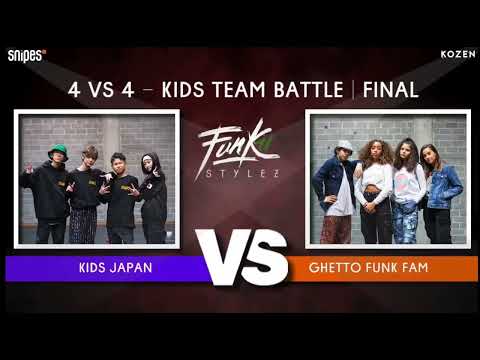  SNIPES FUNKIN STYLEZ 2019 - KIDZ TEAM BATTLE - FINAL - Kids Japan vs. GhettoFunk Family