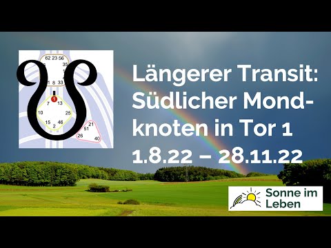 Human Design - längerer Transit: Südlicher Mondkonten in Tor 1