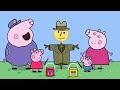 Wow Peppa Pig Decorates Scarecrow Peppa Pig Fanmade Coloring Story