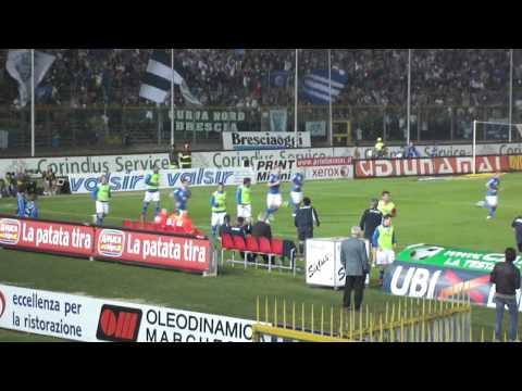 Brescia-Gubbio 5-10-2011 - Punizione di Scaglia, gol!